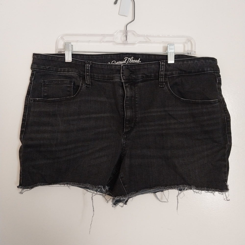 Black Jean shorts
